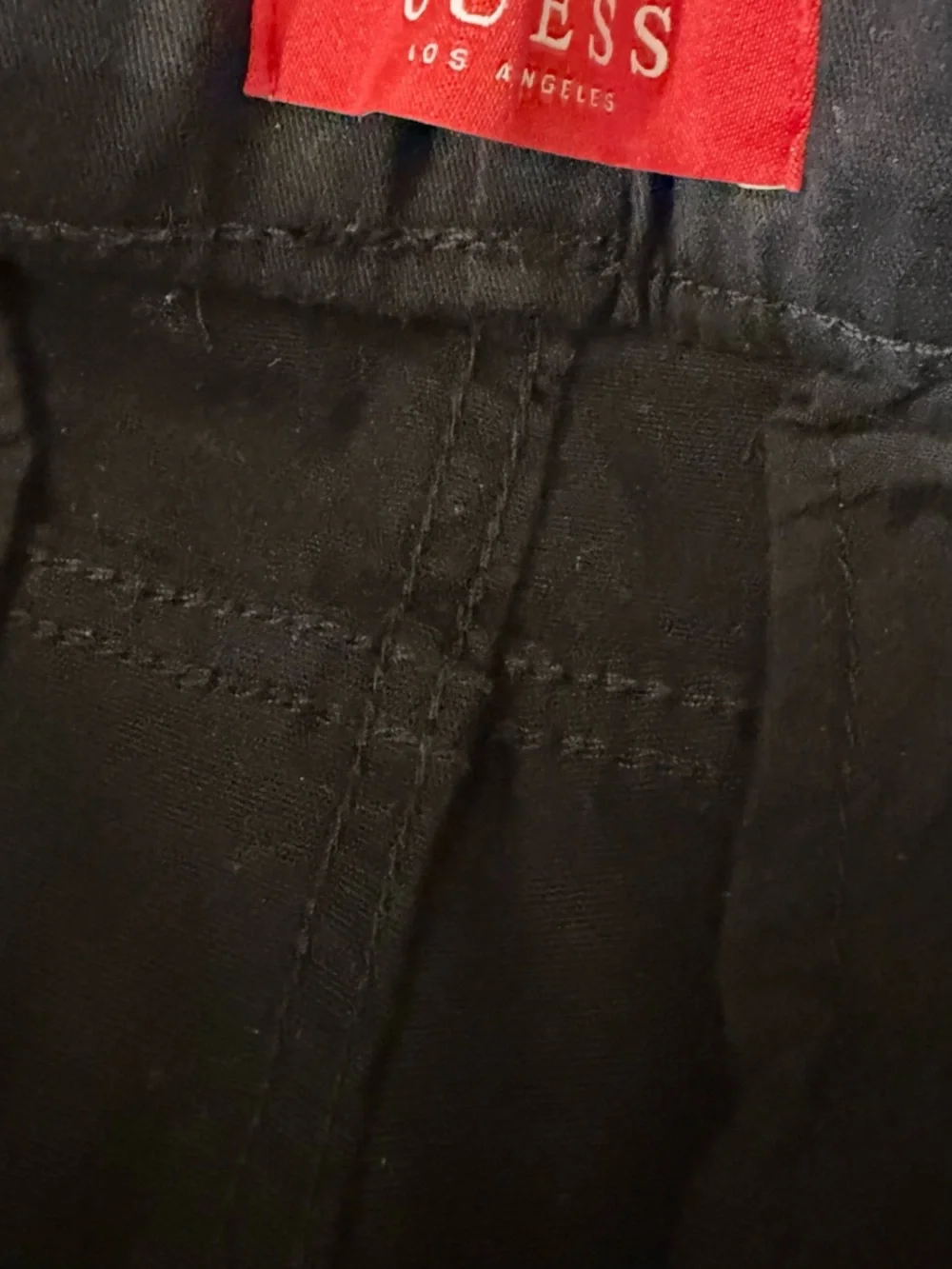 Guess Men's Black Cargo Joggers with Utility Pockets - Picture 3 of 5